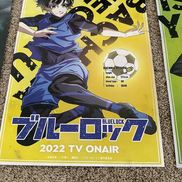 Anime Poster Set with Soccer Theme - Picture 9 of 11